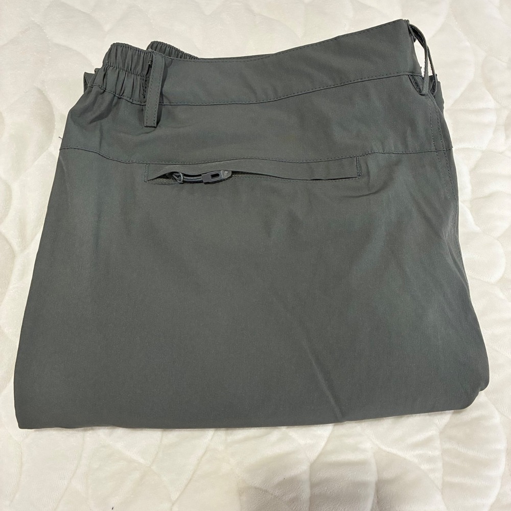 Gash Hao Convertible Cargo‎ Pants Hiking Travel Zip Off Shorts Olive 42x32